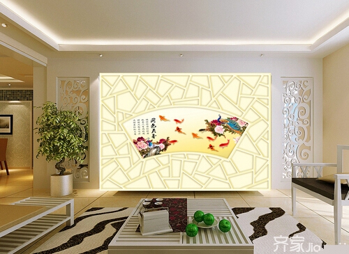 雕花电视背景墙效果图   教你如何打造“性感”十足的家