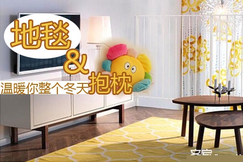 冬日小物暖手暖心  地毯&抱枕买起来