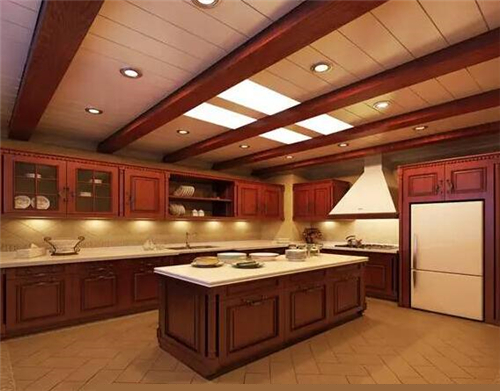 实木吊顶装修效果图 自然清新实木吊顶设计