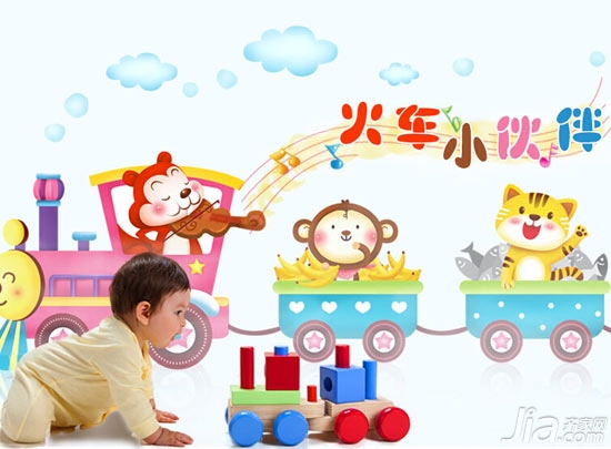低成本扮美儿童房  童真趣味墙贴推荐
