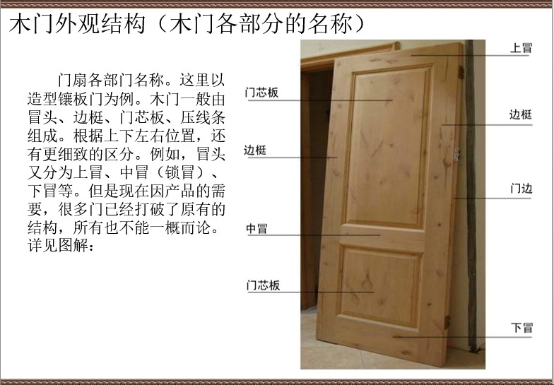 木门选购攻略（2）——木门的结构及五金