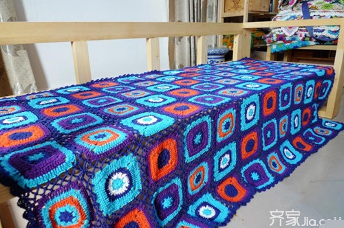 钩针编织教程之编织地毯的方法 简单易学