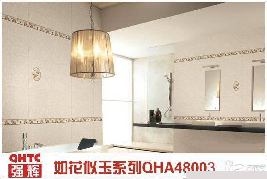 测评：强辉瓷砖如花似玉系列QHA48003