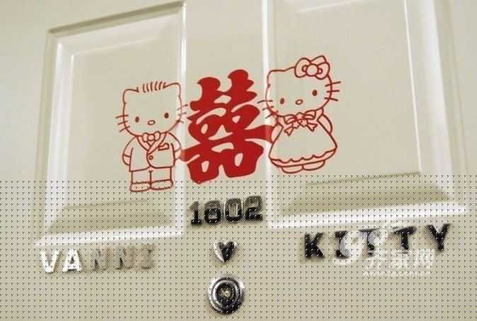 黑白红完美搭配 “Kitty控”晒67平米简约1室1厅
