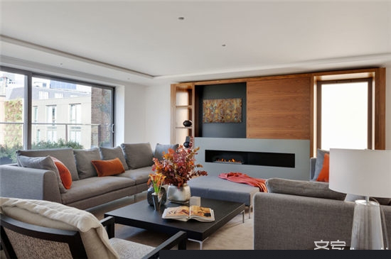 这个增添了橘黄色的复式公寓  温馨指数瞬间UP！