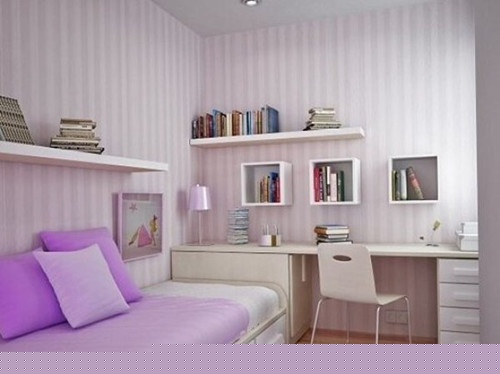 书房加卧室装修效果图 书房卧室一体装修小户型必备