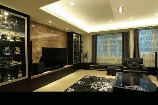 客厅瓷砖电视背景墙效果图  深得人心的背景墙设计
