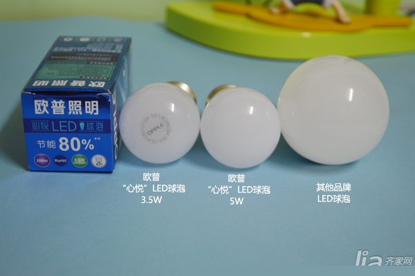 测评：欧普“心悦”LED球泡 迷你身材更节电